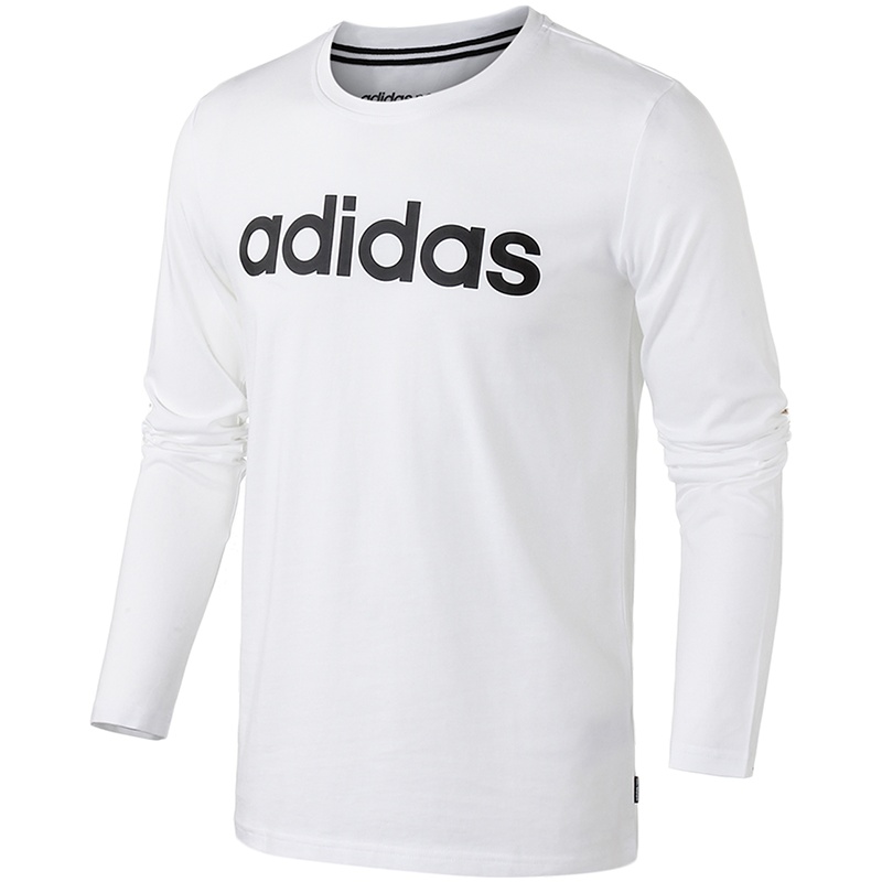 【自营】adidas阿迪达斯NEOLOGO男运动休闲长袖T恤DM4281 L DM4271黑色