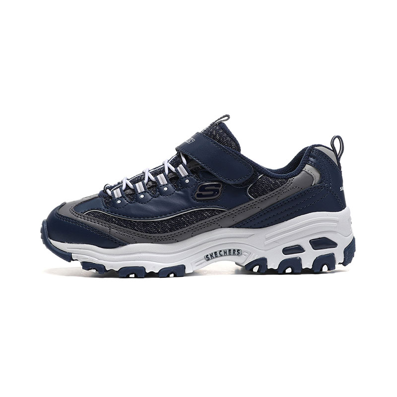 Skechers斯凯奇男童熊猫鞋D‘lites舒适运动鞋664094L 664094L/NVY海军蓝色