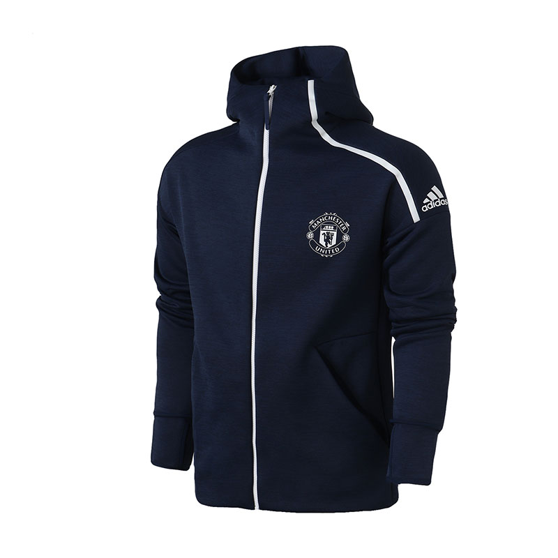 adidas阿迪达斯男子夹克外套18MUFC ZNE HD FR运动服CY6102 L CY6102蓝色