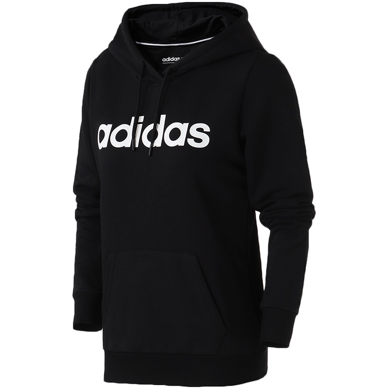 adidas阿迪达斯NEO带帽女运动休闲卫衣DM4144 L DM4144黑色