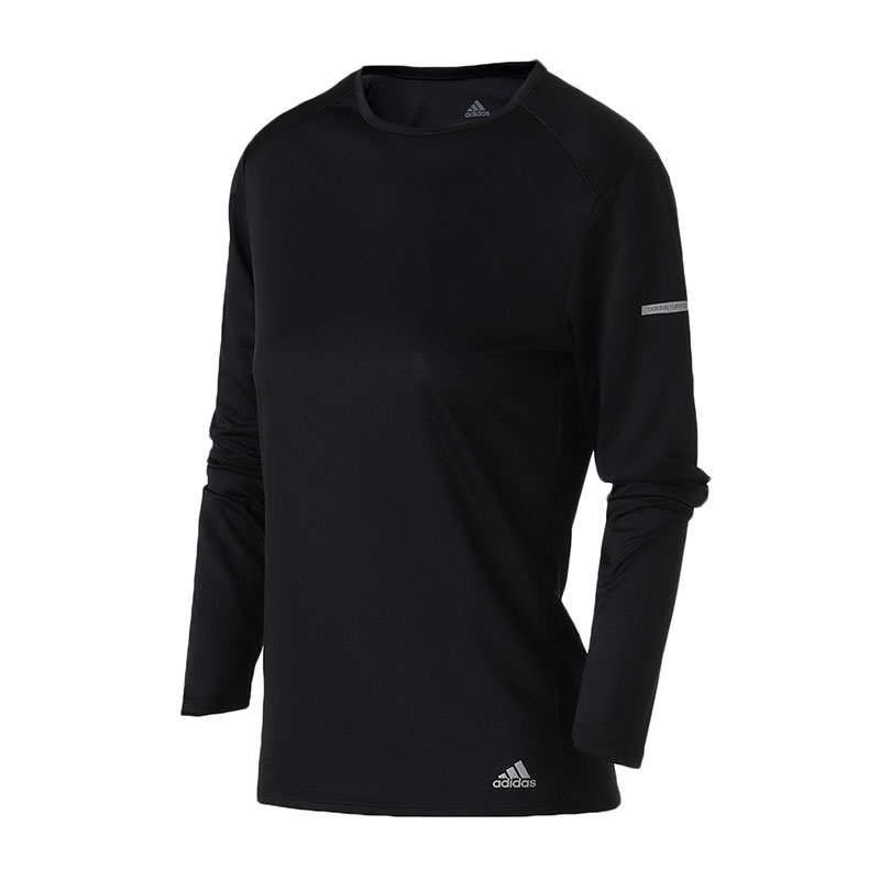 adidas阿迪达斯女子长袖T恤跑步训练运动服DM3140 L DM3140黑色