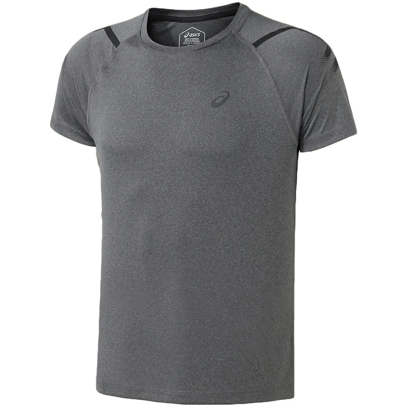 【自营】ASICS亚瑟士男子短袖T恤跑步运动服2011A258-020 L 2011A258-020灰