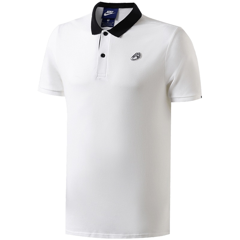 【自营】NIKE耐克男短袖POLO衫夏季透气休闲运动翻领T恤928050 L 928050-100白+黑+白