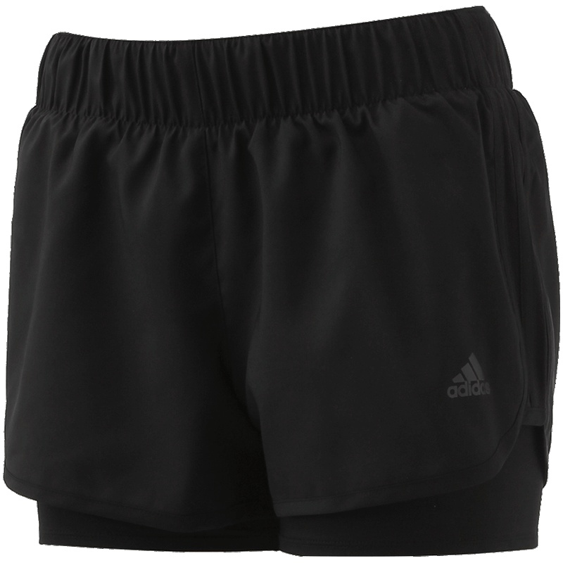【自营】adidas阿迪达斯女子运动短裤夏季款跑步运动服AZ2938 L AZ2938黑色