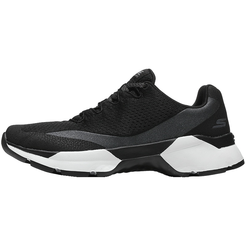 【自营】Skechers斯凯奇女鞋跑步鞋复古时尚透气网面运动鞋15490 15490/BKW黑色+白色