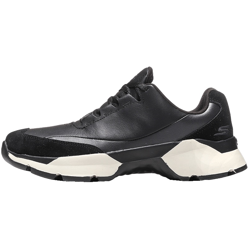【自营】Skechers斯凯奇女鞋休闲鞋厚底时尚复古舒适运动鞋15491 15491/BKW黑色+白色