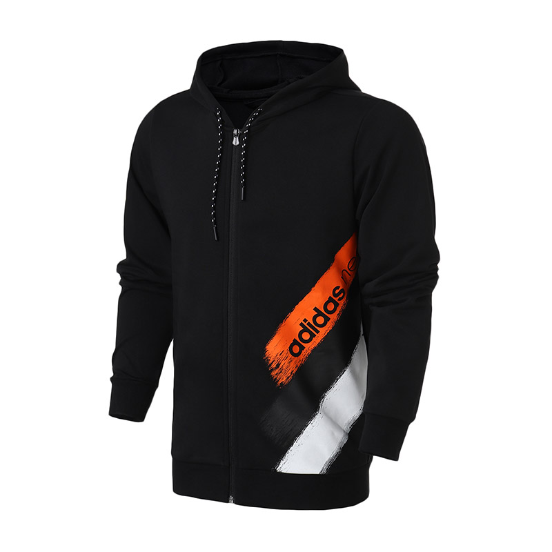 adidas阿迪达斯NEO男运动休闲外套DX0045 DX0045黑色 2XL