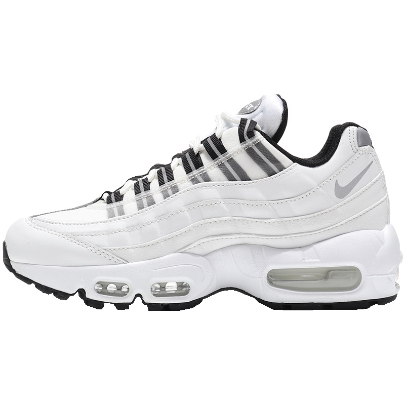 耐克女鞋休闲鞋AIR MAX气垫拼接跑步运动鞋307960 307960-018浅银+白+月球粒子灰+颗粒米色