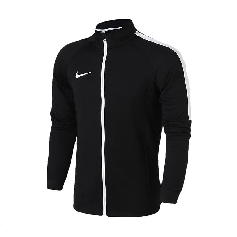 耐克男装卫衣针织立领紧身长袖休闲套头衫运动服844328 M 844328-010黑+黑+白+白