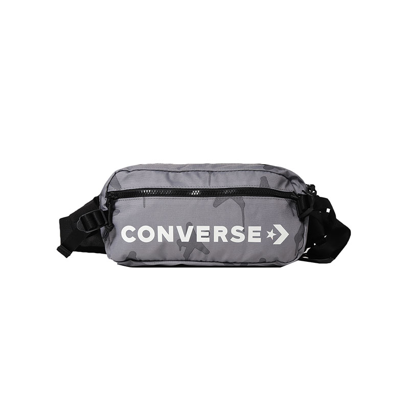 CONVERSE匡威男女包单肩包星箭学生印花休闲腰包10006947 10006947-A01灰色