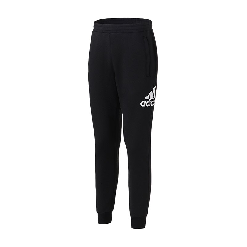 adidas男子运动长裤秋冬款加绒收口卫裤休闲运动服DX7473 L DX7473黑色