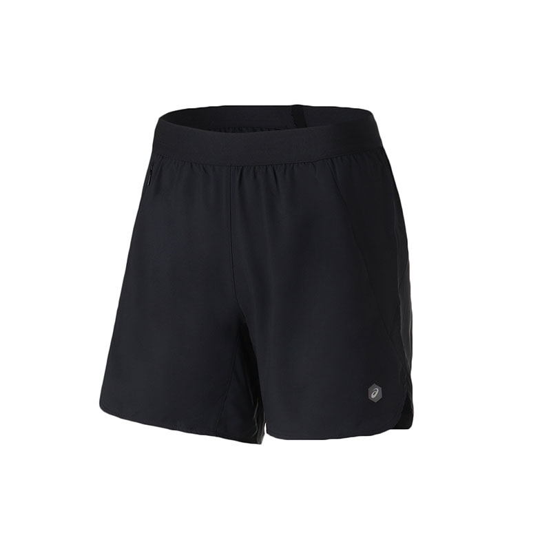 ASICS女子运动短裤透气跑步训练健身休闲运动服154718-0904 L 154718-0904黑色