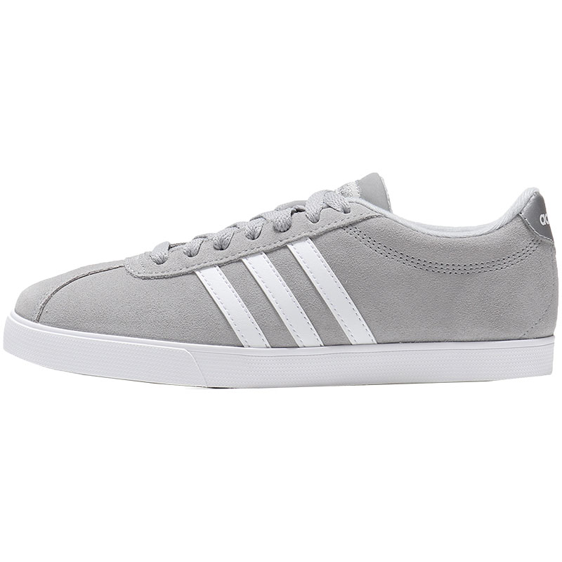 adidas女装板鞋秋冬网球文化透气休闲运动鞋AW4209 AW4209一度灰/白
