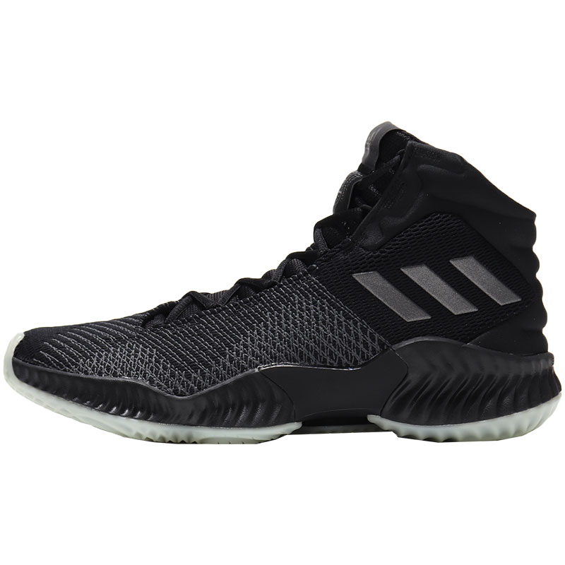 adidas男鞋篮球鞋高帮实战训练比赛运动鞋B41861 B41861黑色/深灰