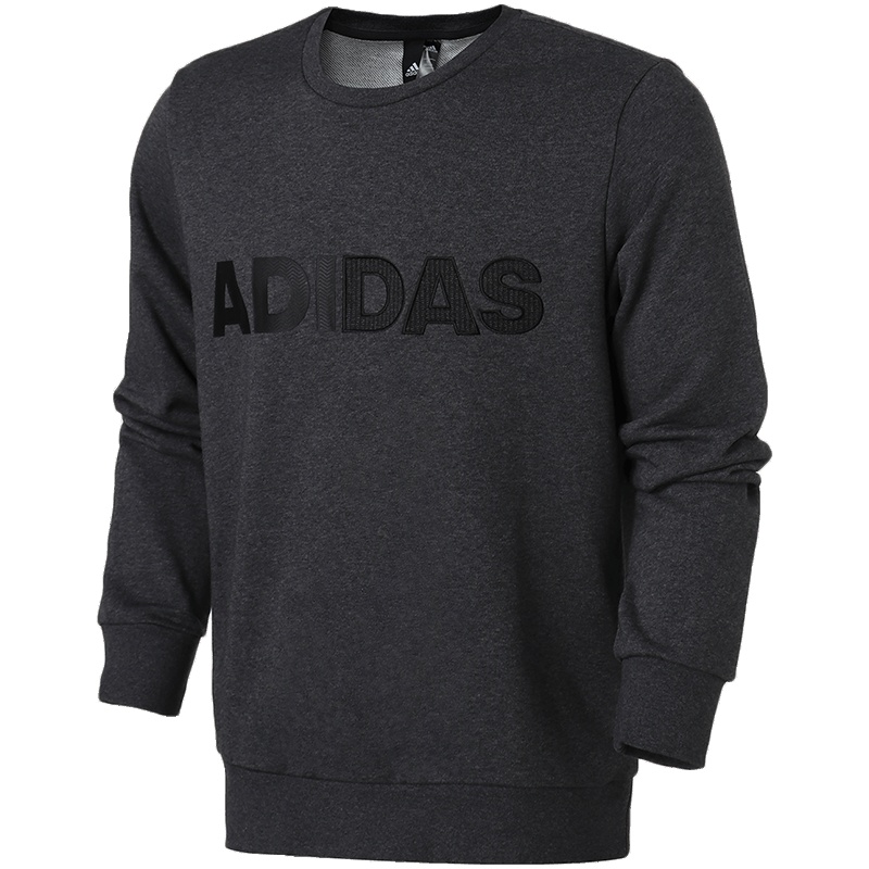 adidas男装卫衣圆领套头休闲运动服DT2510 L DT2510灰色