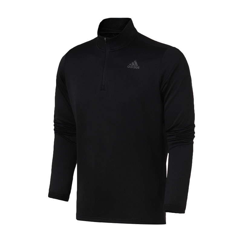 adidas男服长袖T恤跑步健身训练透气运动服DN7428 L DN7428黑色