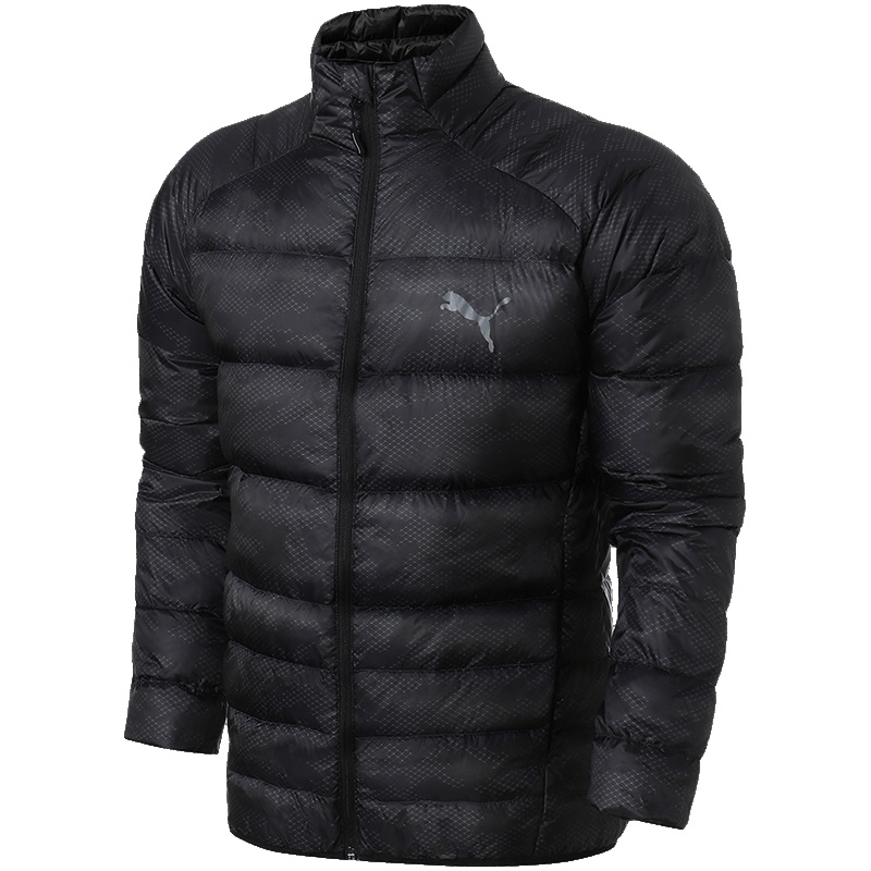 【自营】PUMA彪马男装运动服休闲保暖连帽外套羽绒服853618 L 85361881黑色