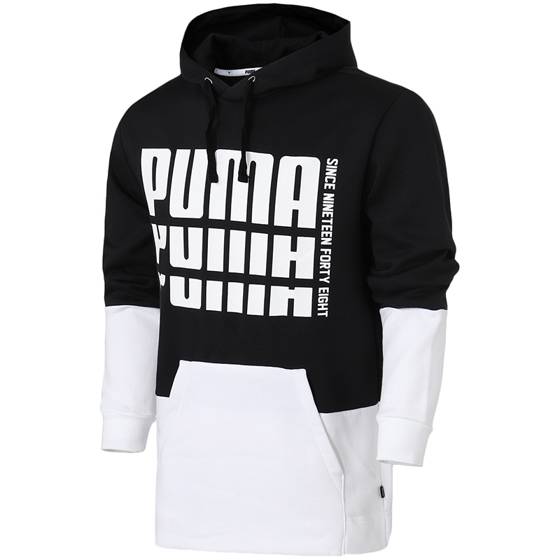 【自营】PUMA彪马卫衣男装休闲连帽长袖卫衣运动服853918 L 85391801黑色