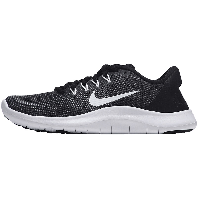 【自营】Nike耐克女鞋跑步鞋FLEX网面透气轻便低帮运动鞋AA7408 AA7408-001黑+白