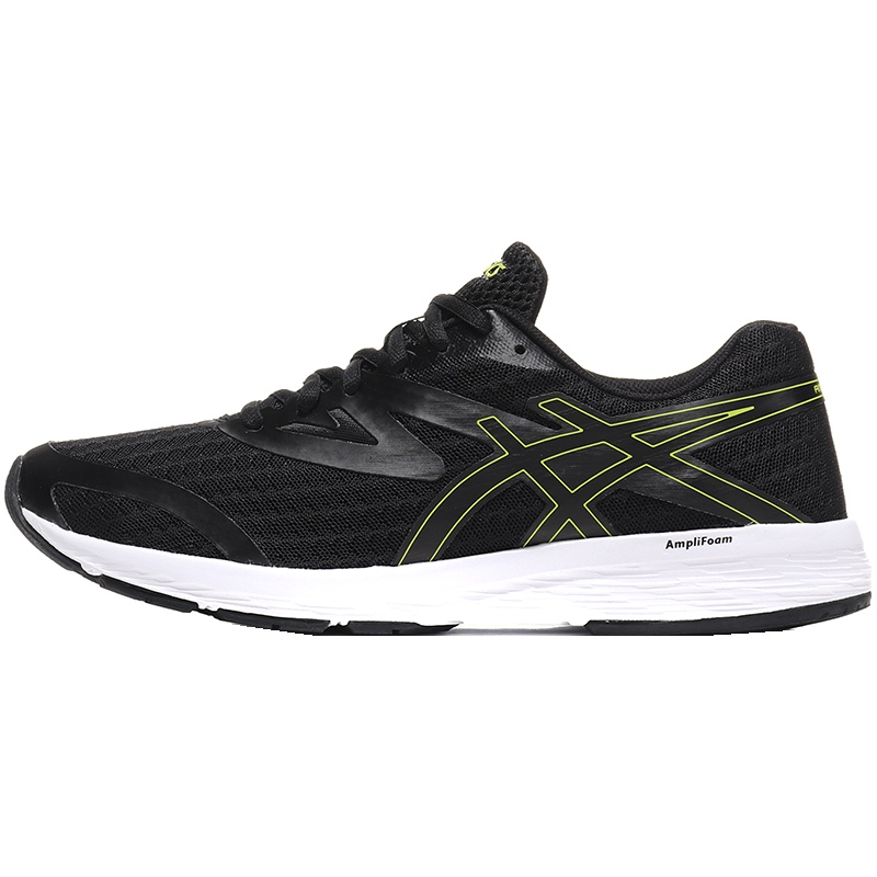 【自营】ASICS亚瑟士男子跑步鞋AMPLICA入门运动鞋T825N-001 T825N-001黑色+黃色