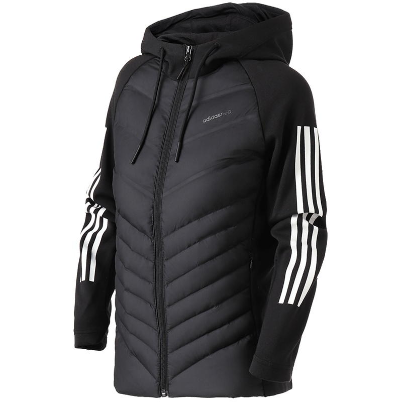 adidas阿迪达斯NEO女装外套羽绒服休闲运动服DM4349 L DM4349黑色