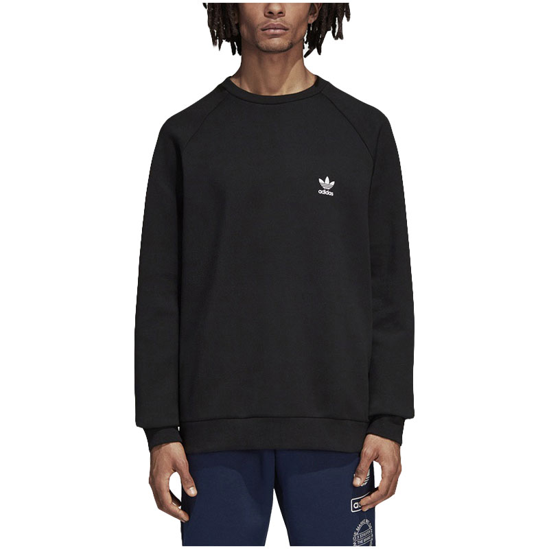 adidas阿迪达斯三叶草运动服秋冬季男装休闲长袖卫衣DP8576 DP8575白 L