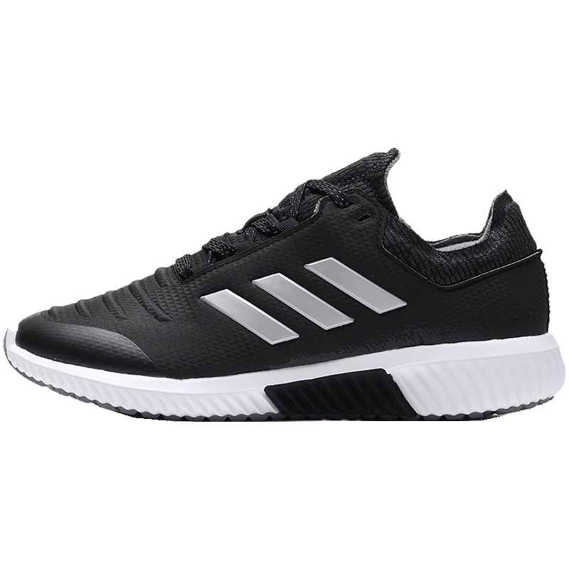 adidas女鞋跑步鞋暖风保暖休闲运动鞋AC8390 AC8390黑色+银金属