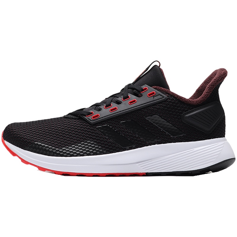 adidas男鞋跑步鞋透气休闲运动鞋BB7646 BB7646黑色+红色