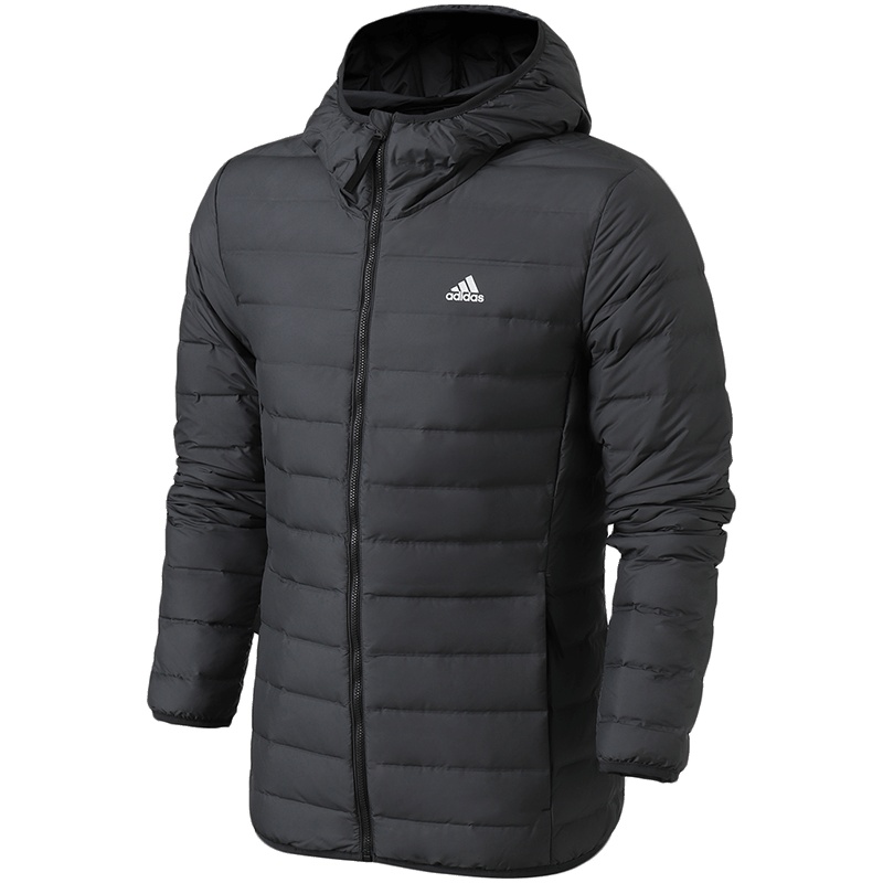 adidas男服羽绒服户外保暖连帽休闲运动服CY8738 L CY8738黑色