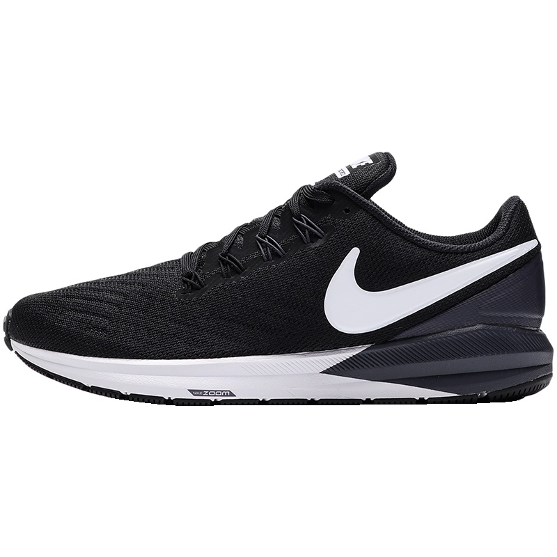 NIKE男鞋跑步鞋ZOOM缓震气垫轻便休闲运动鞋AA1636 AA1636-002黑+白+铁架黑