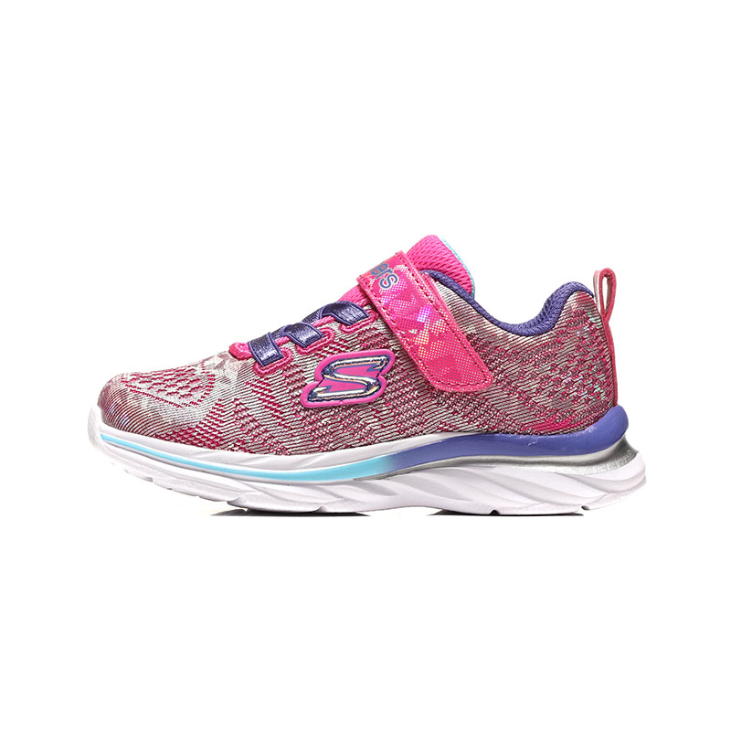 Skechers斯凯奇女小童休闲鞋粉低帮运动鞋81290N 81290N/HPMT桃红+多彩