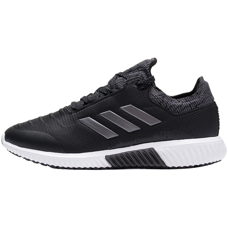 adidas男鞋跑步鞋保暖休闲运动鞋AC8379 AC8379黑色+五度灰