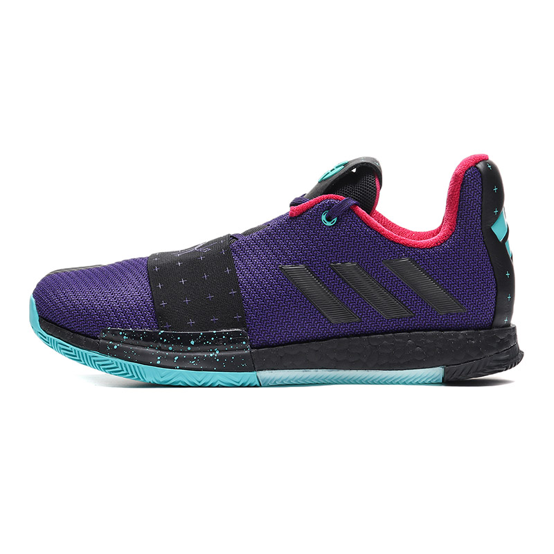 adidas男鞋篮球鞋HARDEN VOL.3哈登3比赛训练运动鞋EE3957 EE3957黑色+纯质灰+深蓝
