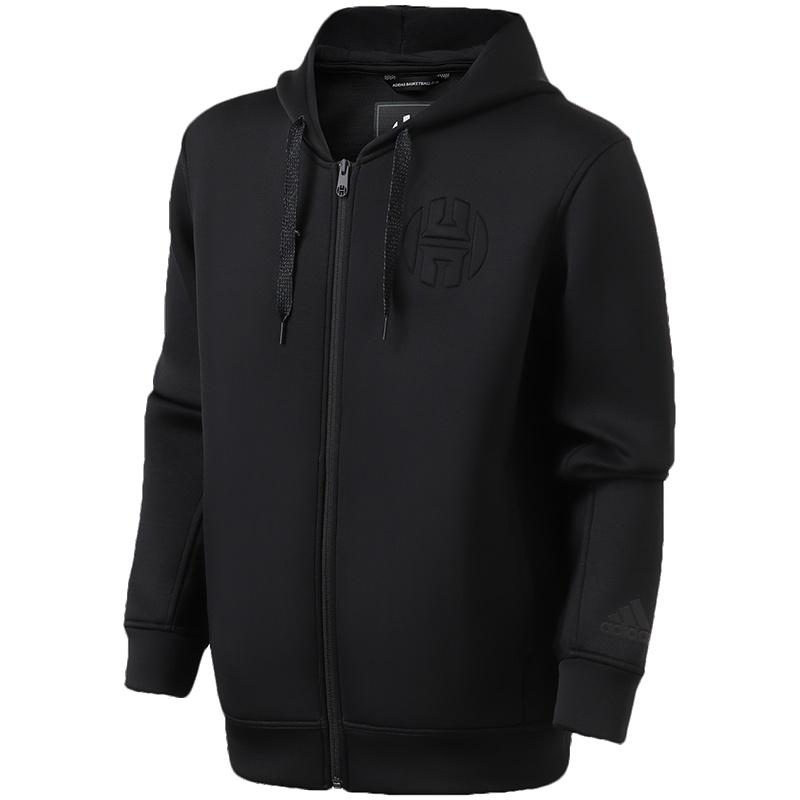 adidas男服夹克外套HARDEN FZ HOODY哈登休闲运动服DP5716 L DP5716黑色