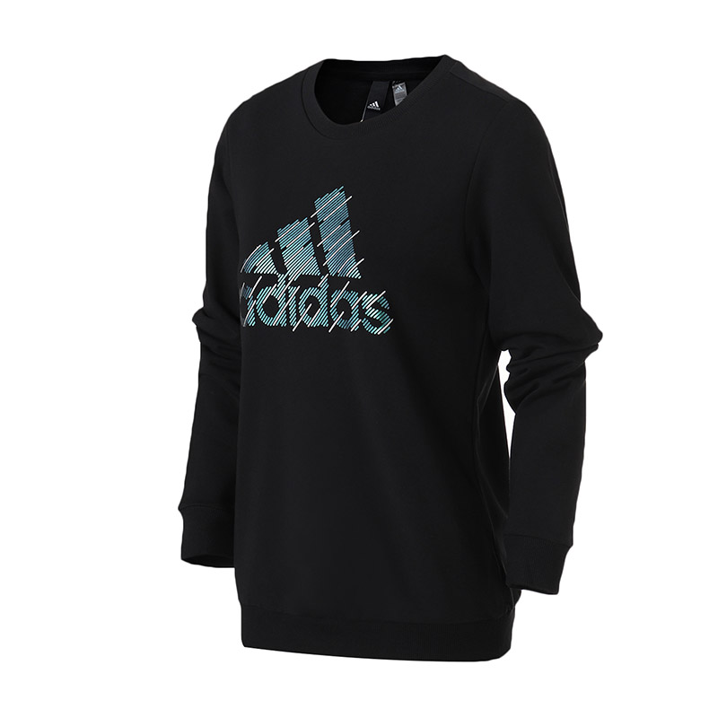 【自营】adidas阿迪达斯女卫衣长袖圆领秋冬休闲运动服DT2381 L DT2381黑色