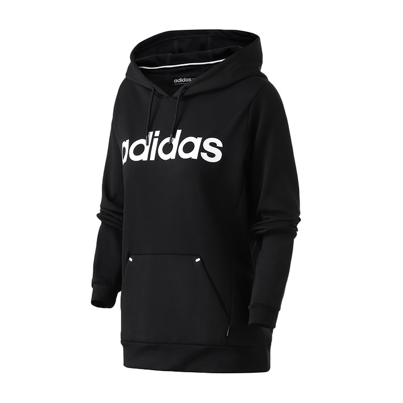 【自营】adidas阿迪达斯女装运动休闲连帽卫衣DM2048 L DM2048黑色