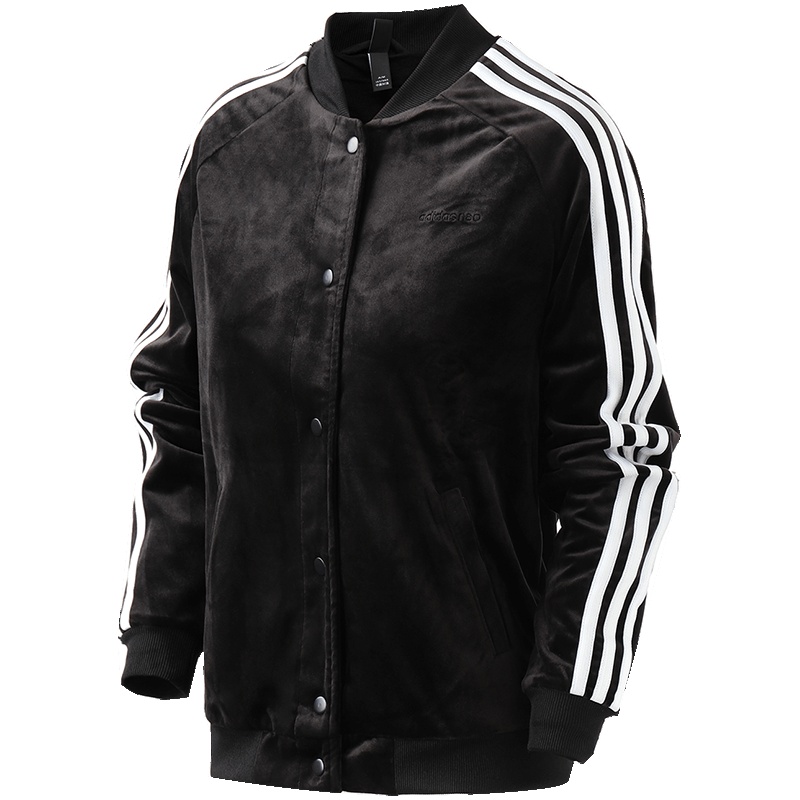 【自营】adidas阿迪达斯NEO女装外套立领运动休闲外套DM4156 L DM4156黑色