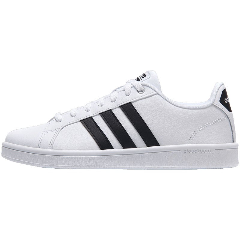 【自营】adidas阿迪达斯NEO男鞋小白鞋低帮板鞋休闲运动鞋AW4294 AW4294亮白+1号黑色