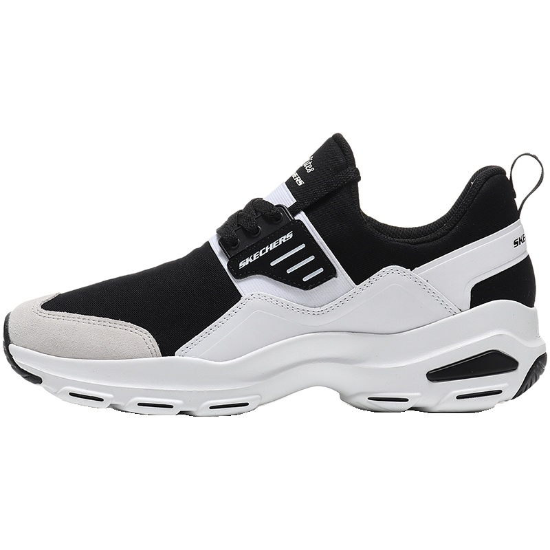 【自营】Skechers斯凯奇男鞋熊猫鞋D‘lites时尚厚底运动鞋666059/B KW 666059/BKW