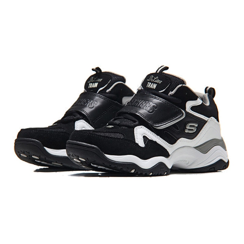 【自营】SKECHERS斯凯奇女鞋D‘lites熊猫鞋运动休闲鞋99999111 99999111/BKW黑色+白色