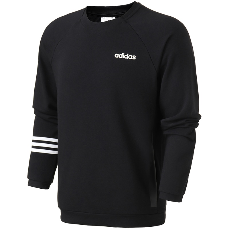 adidas男服卫衣圆领套头休闲运动服DT8995 L DT8995黑色
