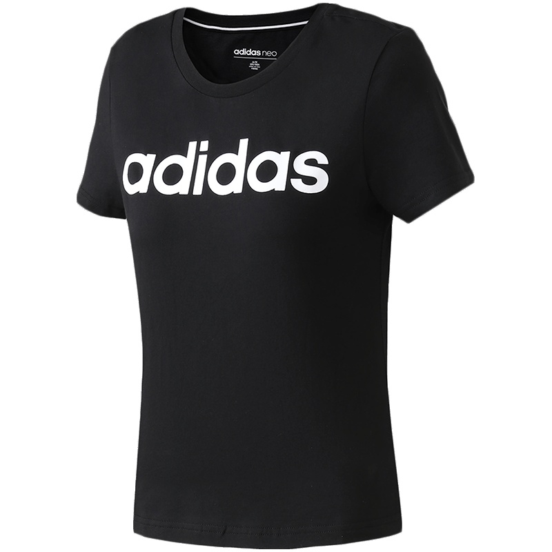 adidas阿迪达斯NEO女运动休闲短袖T恤DW7941 L DW7941黑色