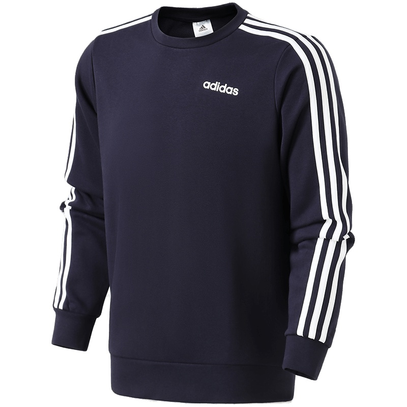 adidas男服卫衣圆领运动卫衣/套头衫针织运动休闲运动服DU0484 L DU0484蓝色