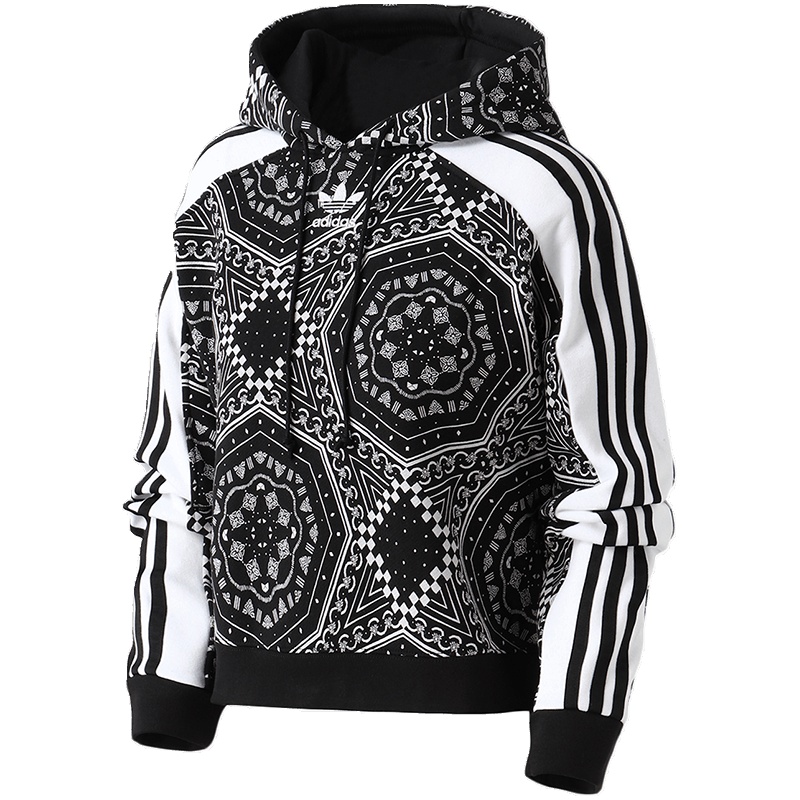 adidas阿迪达斯三叶草女基础运动休闲卫衣DX1158 30 DX1158黑色