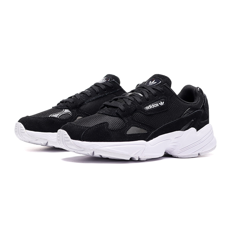 adidas阿迪达斯三叶草女鞋复古休闲鞋跑步健身运动鞋B28129 B28129黑色