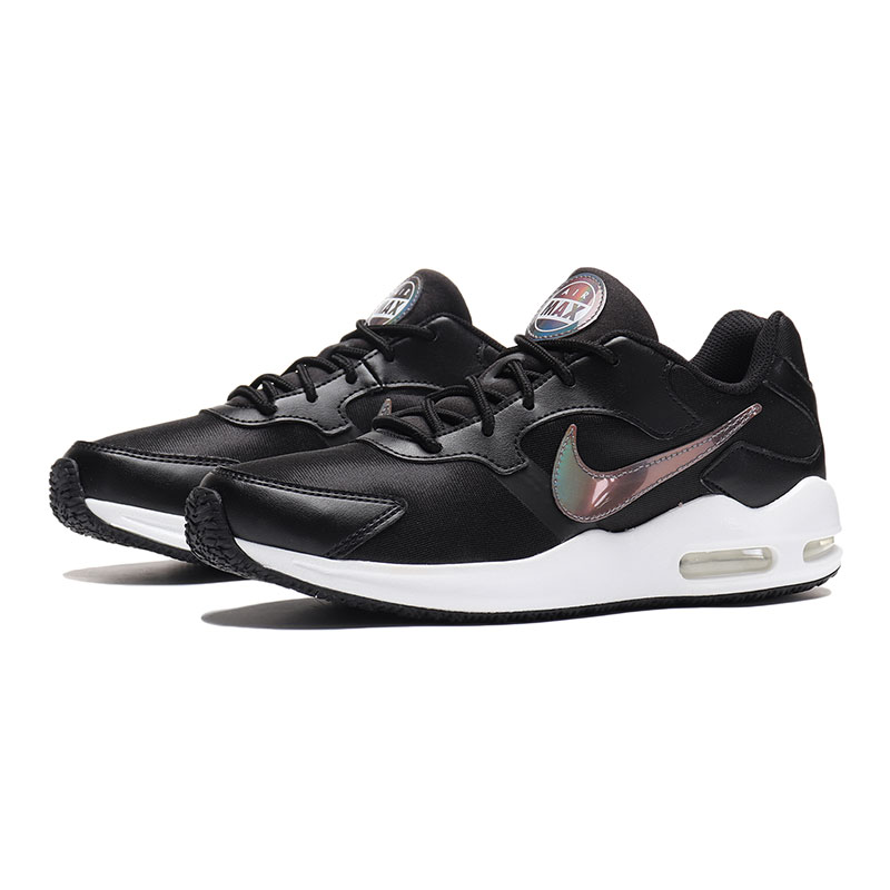 NIKE耐克女鞋休闲鞋AIR MAX气垫网面透气运动鞋916787 916787-009黑+黑+白