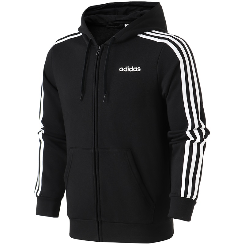 adidas男服夹克外套连帽开衫休闲运动服DQ3102 L DQ3102黑色
