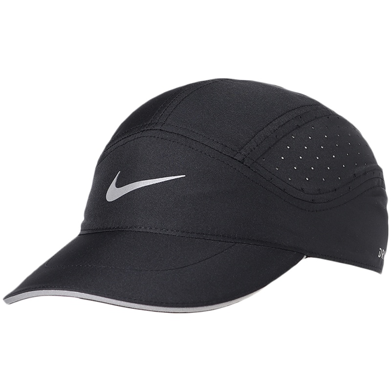 NIKE耐克男帽女帽舒适透气休闲遮阳鸭舌棒球运动帽828617 828617-100白+冷灰+反射银