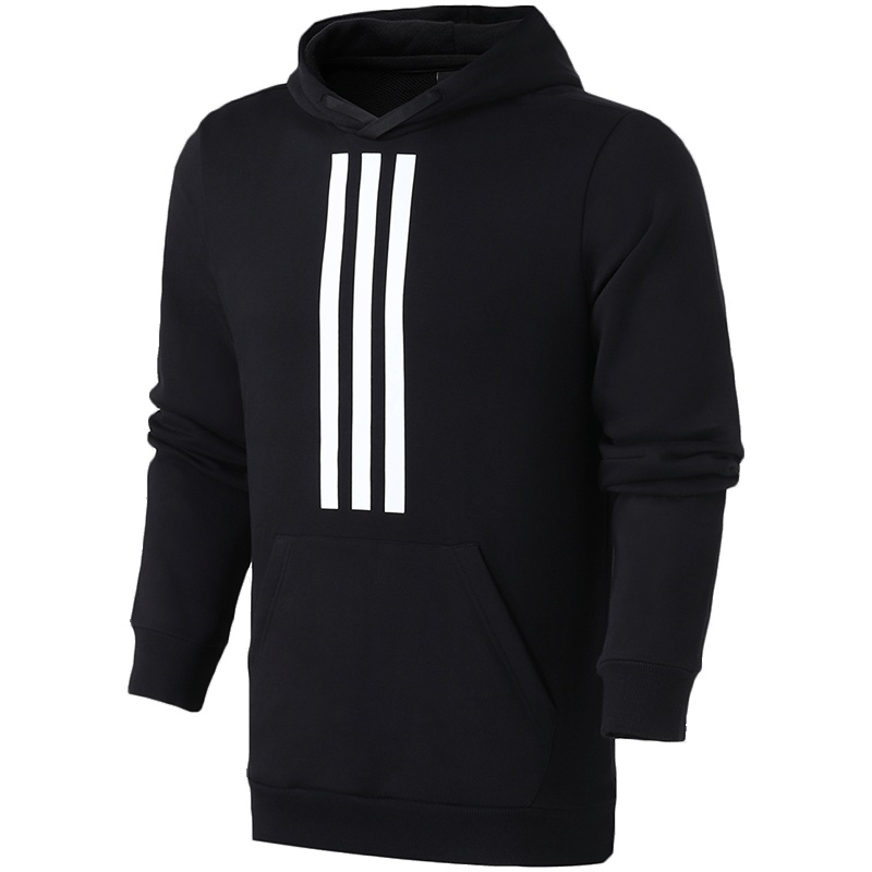 adidas男服卫衣连帽套头休闲运动服DZ0453 L DZ0453黑色