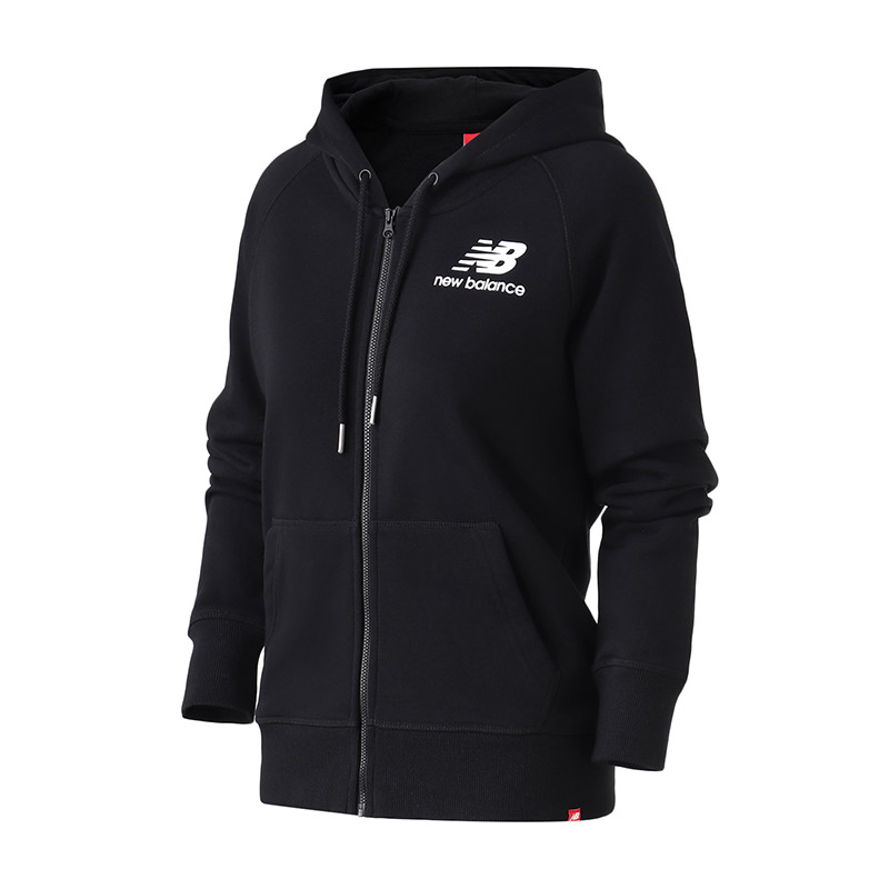 New Balance/NB女装外套开衫细绒修身运动休闲服 AWJ73157 L AWJ91524-BK黑色